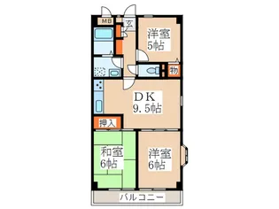 ベルエ-ル藤が丘I【2階】の間取り