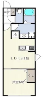 ES GRANDE板橋【1階】の間取り