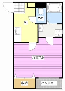 クレフラスト静岡大西【1階】の間取り