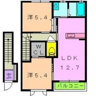グラミス・キャッスルC【2階】の間取り