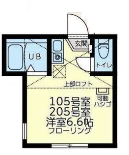 ユナイト屏風浦バジリカータ【1階】の間取り