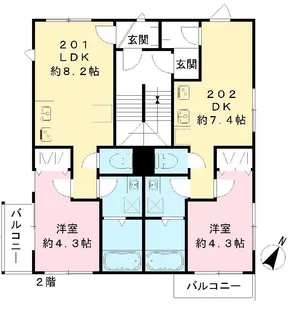 仮称)六本木ルガロ【3階】の間取り