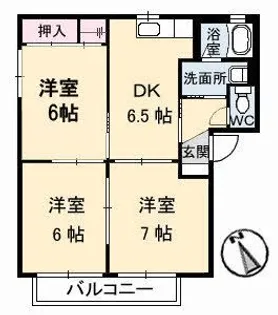 ヴァリュージュ A棟【2階】の間取り