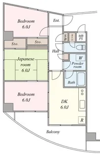 水車館【6階】の間取り