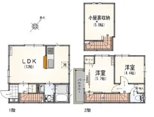 フローラ希望ヶ丘の間取り