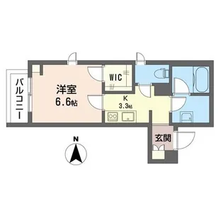 ウィズ元住吉【1階】の間取り