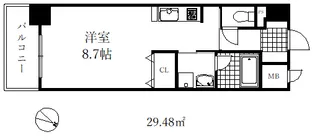 エル・セレーノ石屋川【5階】の間取り