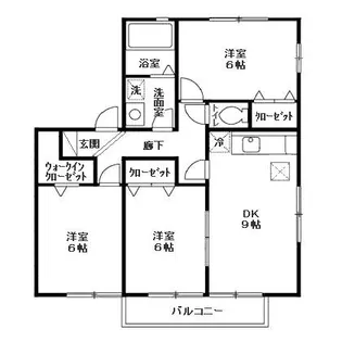 ファミーユつくばB【1階】の間取り