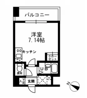 レジディア三越前【8階】の間取り
