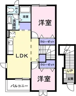 ベル・プロムナード【2階】の間取り
