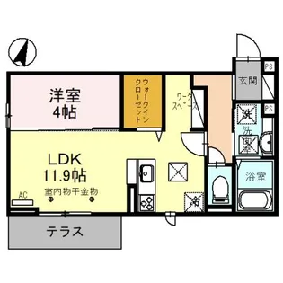 Luce Solare(ルチェ ソラーレ)【1階】の間取り