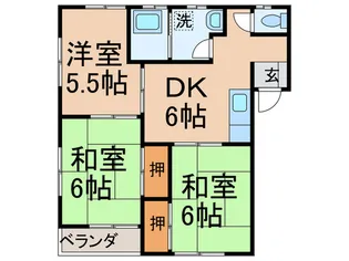 コーポ大谷2【2階】の間取り