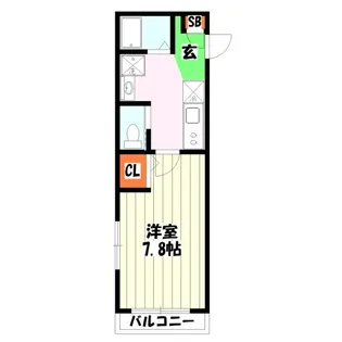 コスモス大井町【3階】の間取り