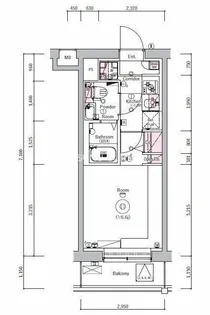 SYNEX YOKOHAMA-SHIMMACHI【7階】の間取り