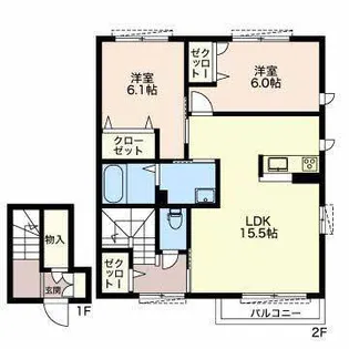 グランホープ【2階】の間取り