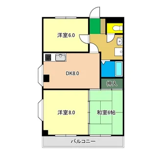 Aクイック【4階】の間取り