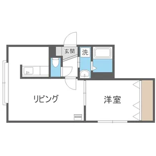 ルミエール壱番館【1階】の間取り
