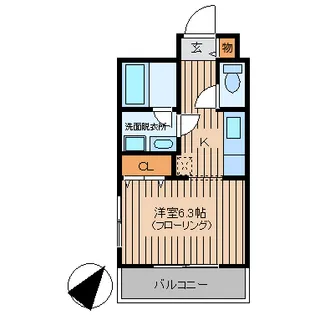 ハピネス新座【3階】の間取り