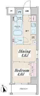 日神デュオステージ浅草II(ニッシンデュオステージアサクサツー)【8階】の間取り