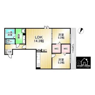 ヒーローキングダム【1階】の間取り