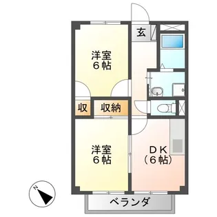 フォレスタ恵那【1階】の間取り