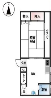 小暮ハイツ【5階】の間取り