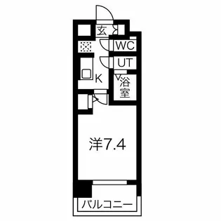 大阪WESTレジデンス2【7階】の間取り