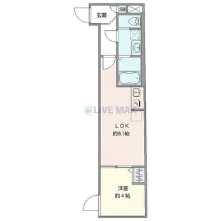 MAXIV CITY神楽坂【1階】の間取り