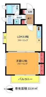 サザンヴィレッジ【3階】の間取り