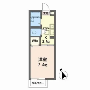 シャノンコート【1階】の間取り