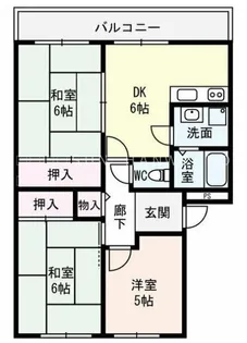 サンライズ青山【3階】の間取り