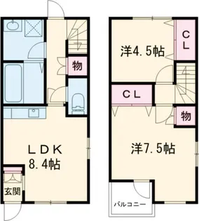 コミュニティ スクエアA【1階】の間取り