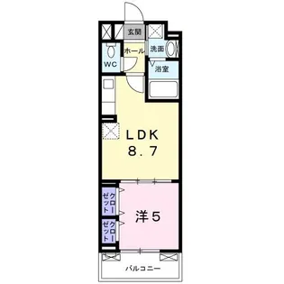 ルーミナス京田辺【2階】の間取り