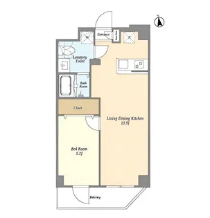 アルファコート八広【5階】の間取り