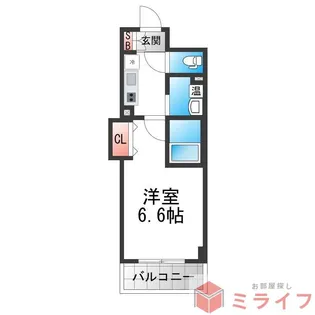 みおつくし大池橋【6階】の間取り