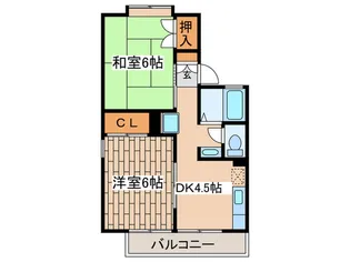 グリ-ンハイム【2階】の間取り