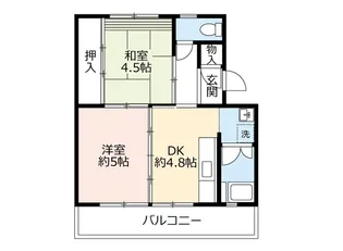 UR寝屋川【3階】の間取り