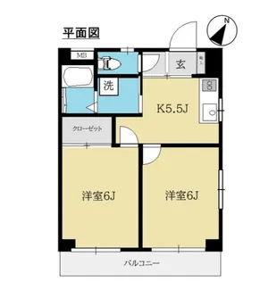 ヒルサイドテラス武蔵野台【2階】の間取り