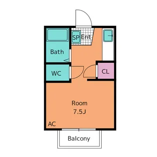 リトルアイランド303【2階】の間取り