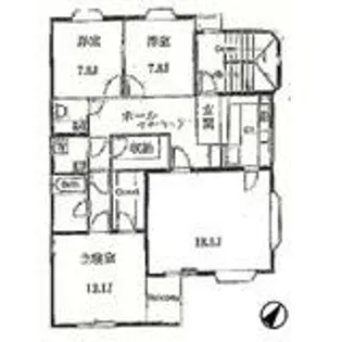 ヴィーリャ弦巻【3階】の間取り
