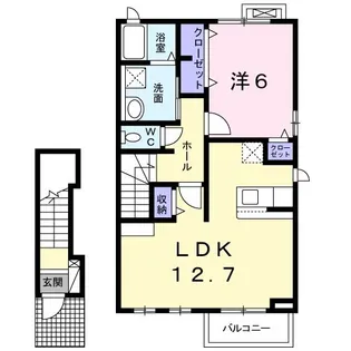 アジュール【2階】の間取り