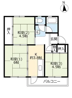 UR春木【5階】の間取り