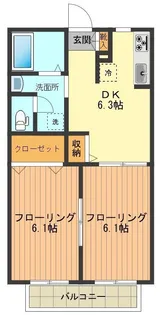 メゾンシエナ【1階】の間取り