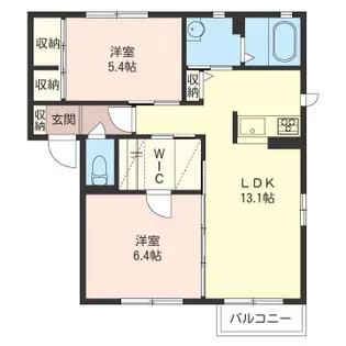 コンフィーノ辰巳台III棟【2階】の間取り