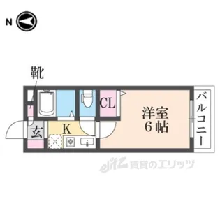 ハッピー塚口【1階】の間取り