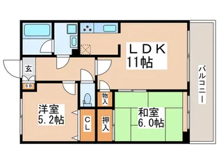 ビューテラス東新町【1階】の間取り