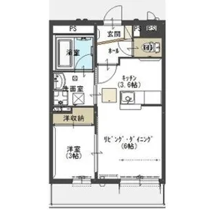 ノッティングヒル【1階】の間取り