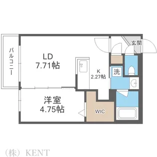 S-RESIDENCE琴似本通avanta【3階】の間取り