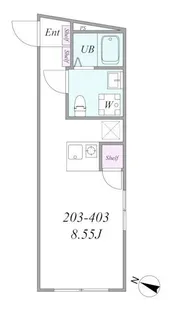 trias358【4階】の間取り