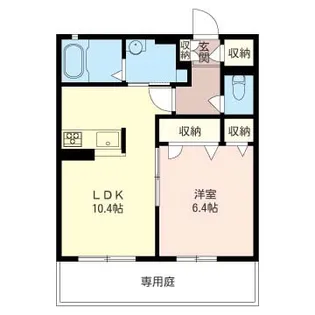 シャルム【1階】の間取り